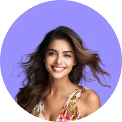 an avatar for an ai assistant. creating a personality for a chatbot is a key part of the ux design, making the interaction feel more like talking to a helpful person.