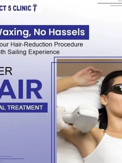 Leave the hassles of waxing and shaving behind. We make your hair reduction procedure a smooth sailing experience, as shown here with an underarm laser treatment that is quick, clean, and comfortable.