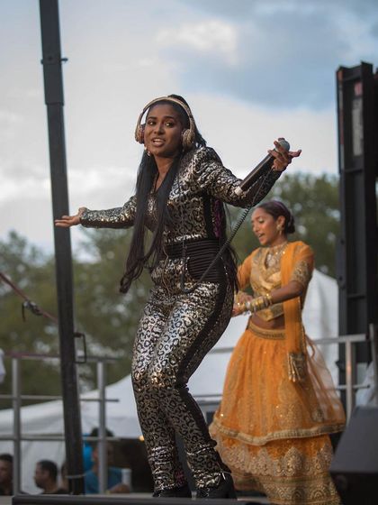 The one and only DJ Ana, who brought her signature Chutney Soca fire to the Basement Bhangra Bacchanal. My curation is all about creating unique sonic fusions and cross-cultural celebrations.