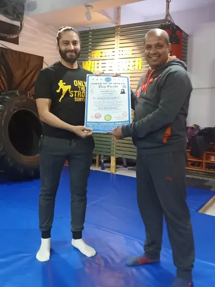Congratulations to Khushbir Singh on earning his 1st Dan Black Belt. His fitness and dedication are an inspiration.