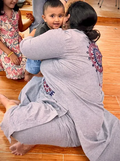 A sweet hug from one of our youngest workshop attendees. We believe in creating a space where every child feels safe, loved, and ready to learn.