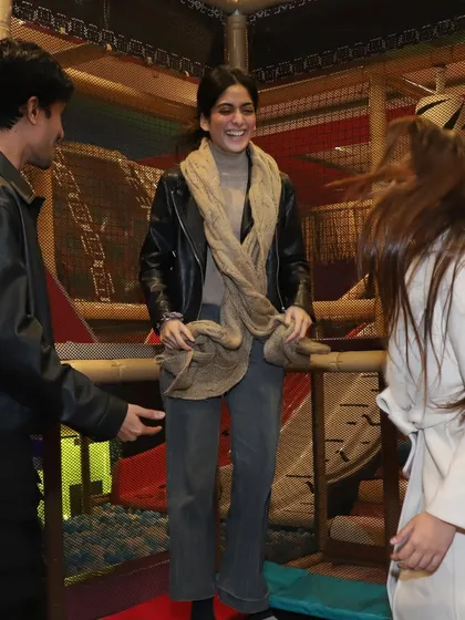Actress Tanya Maniktala enjoying the party. It’s important to me that the play area is fun for both kids and the adults who want to join in.