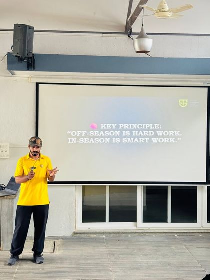 A key principle from one of our CPD sessions: "Off-season is hard work, in-season is smart work." We train our coaches to manage athlete periodization effectively.