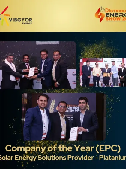 Our commitment to engineering excellence has been recognized with the "Company of the Year (EPC) - Platinum" award. This award validates our position as a top-tier solar energy solutions provider dedicated to quality, innovation, and client success.