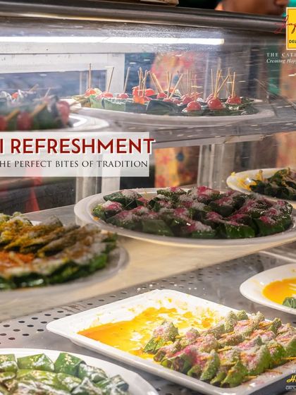 End your meal with a traditional twist at our Desi Refreshment station. The "Chowpatty Pan Shop" offers a variety of freshly made paan, a perfect mouth freshener to conclude a grand feast.