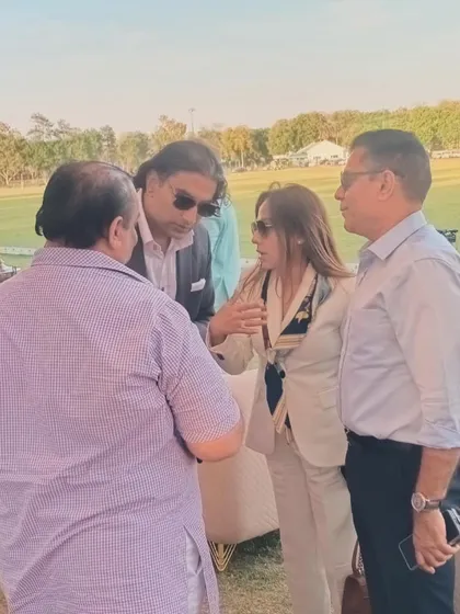 Interacting with guests, including Mr. Naveen Jindal, at a relaxed polo afternoon. We ensure a seamless and enjoyable experience for all attendees.