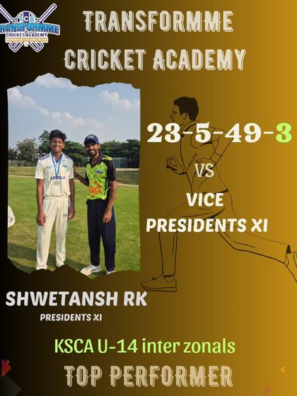 Transform Cricket Academy - Advanced Competitive Cricket Training Pathway to the Pros: KSCA League & Beyond photo 11