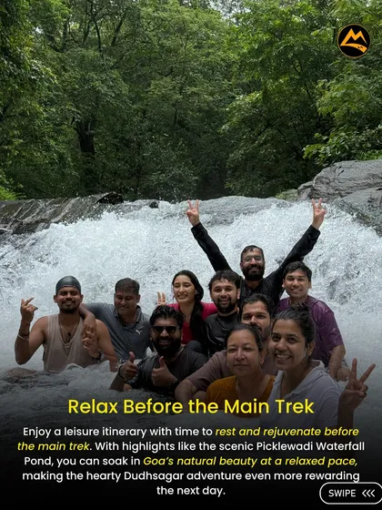 The best way to cool down after a trek? A refreshing dip in a natural waterfall pond. This is where the best conversations happen and friendships are made.