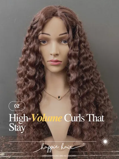 Our 24-inch full-cap silk base wig in natural brown is a bestseller. It delivers instant volume, soft curls, and a natural hairline that lasts.