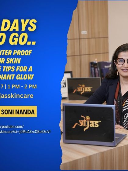 The countdown is on. In just two days, I'll be live on YouTube to share my expert tips for winter-proof skin. Get ready to transform your routine.