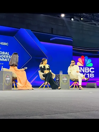 Managing a high-profile panel discussion at the CNBC-TV18 Global Leadership Summit featuring Deepika Padukone. Our role included speaker and artist management, ensuring seamless transitions, clear communication, and perfect technical support for all on-stage talent.
