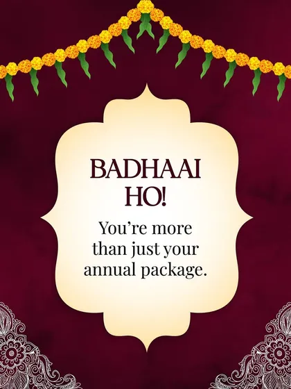 Badhaai Ho! You are more than just your annual package. Your worth is not defined by your salary.