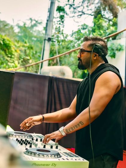 A daytime gig, but the focus is the same. Whether it's day or night, I'm always locked into the music, working the Pioneer DDJ console to craft the perfect set.