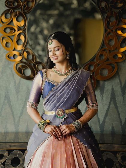 Anthariya by Nidhi Gowda - Custom Bridal & Occasion Wear Upcycled Kanjivaram Lehengas (Langa Voni) photo 9