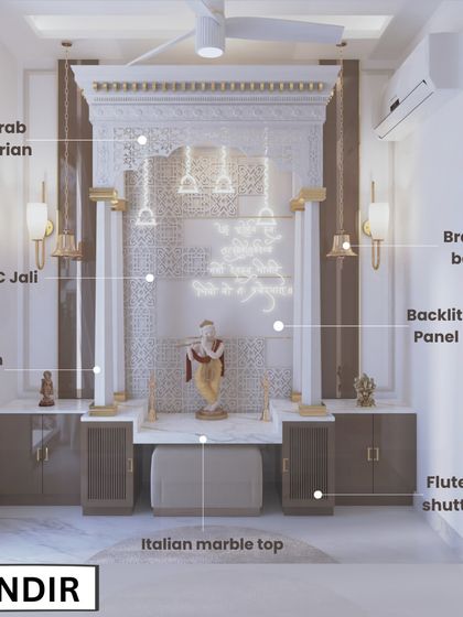 Latest Interiors by Shivam Manchanda - Turnkey Luxury Residential Interiors Sacred Spaces: Modern Pooja Rooms photo 4