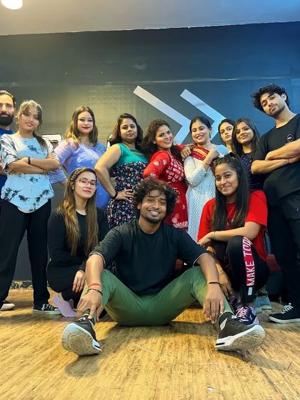 The whole crew together. We welcome dancers of all ages and backgrounds to join our growing family at Black Diamond Dance Centre.