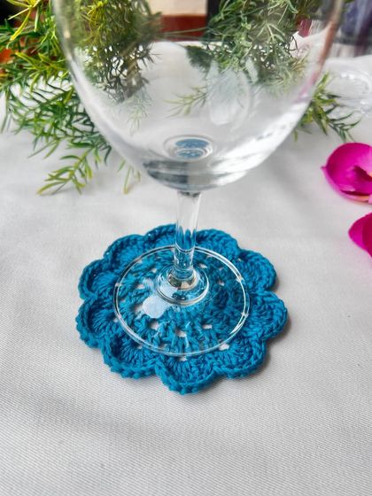 Busy Needles by Utpala Viswanath - Custom Crochet Home Decor Coasters for Every Mood photo 21