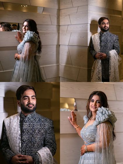 A collage of solo and couple portraits from the Roka, showcasing different poses and moods.