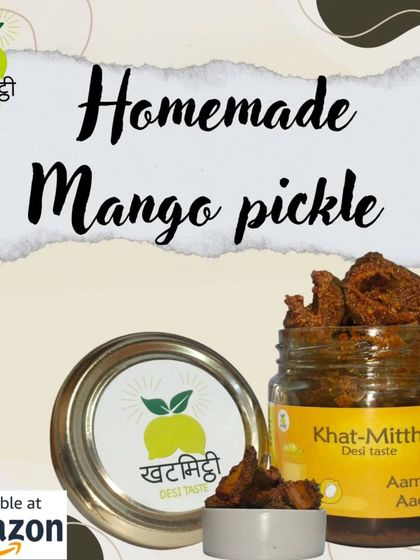 My homemade mango pickle, ready to be enjoyed. I use a special family recipe that has been loved for generations.