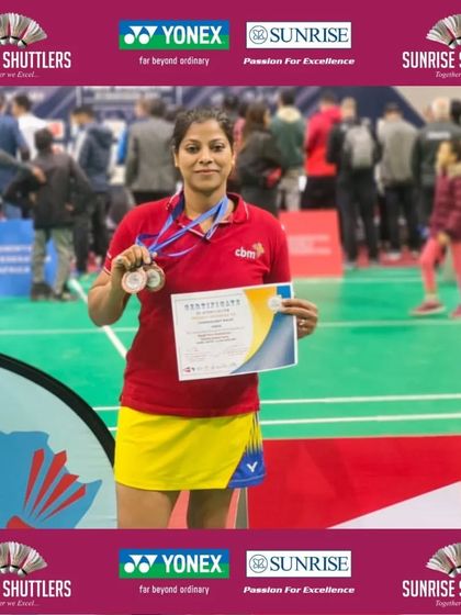 **Bronze in Egypt.** Charanjeet Kaur with her bronze medals won in Women's Singles and Women's Doubles at the Egypt Para Badminton International 2024.