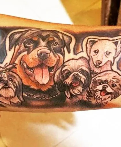 This is my heart on my sleeve, literally. My tattoo is of my fantastic five, my angels who chose fur instead of wings. For me, this is not just a service, it is my life's purpose to love and protect these animals.
