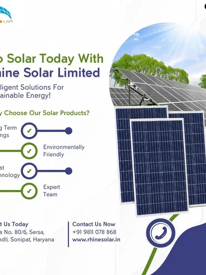 Go solar today with my intelligent solutions for sustainable energy. My products offer long-term savings, are environmentally friendly, and use the latest technology, all installed by an expert team.