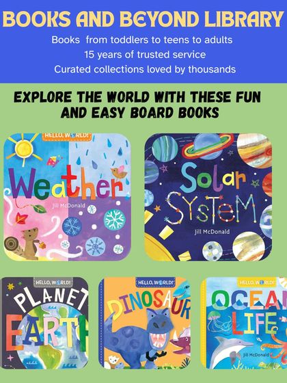 Say hello to the world with these sturdy board books. The "Hello, World!" series is designed to introduce first nonfiction concepts like the solar system, weather, and dinosaurs to babies and toddlers with bright, cheerful illustrations.