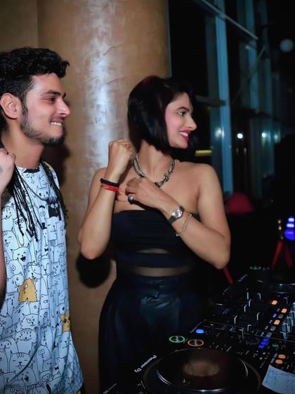 Sharing the console with the amazing DJ Gouri at Playboy. I love collaborating with other talented artists to create a dynamic and exciting night.