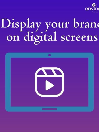 Our hubs feature dazzling digital screens perfect for showcasing your brand's video content. This graphic highlights our support for dynamic media, allowing you to capture audience attention with engaging video marketing.