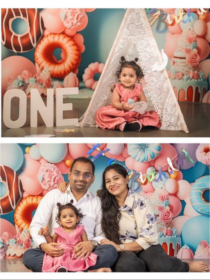 A first birthday is a family affair. We capture both the solo portraits of the birthday star and the beautiful moments with mom and dad.