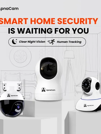 Smart home security starts with clear night vision and human tracking. This image showcases a range of my cameras that excel in low-light conditions.