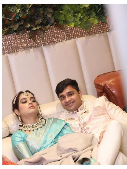 Another candid sleepy moment. Weddings are beautiful but tiring.