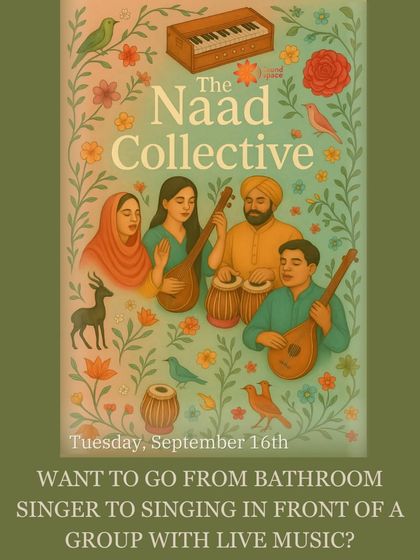 Ever dreamed of singing with live music? The Naad Collective is your chance. We provide a safe and encouraging environment to help you move from a bathroom singer to a confident performer.