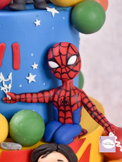 Here is the friendly neighborhood Spider-Man, ready to shoot a web. I hand-painted the intricate web pattern on his suit to make the character instantly recognizable.
