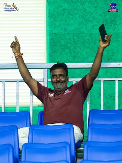 Keshav Bhaiya cheering us on from the stands. The support from our staff is invaluable.