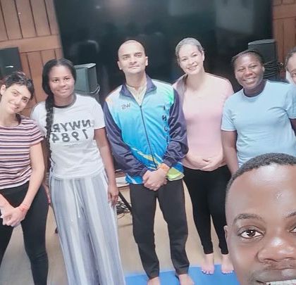 A candid selfie captures the camaraderie among students in our residential program.