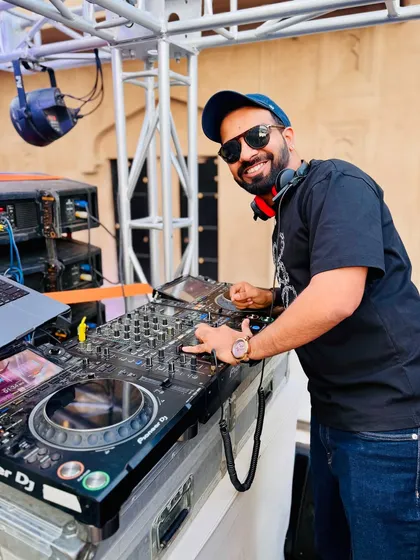 A look at my office. I rely on top-tier Pioneer DJ equipment to mix tracks and create a seamless flow of music for any event.
