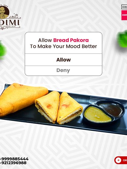 Allow Bread Pakora to Make Your Mood Better. Our Bread Pakora is the ultimate comfort snack. Slices of bread are stuffed with a spiced potato filling, coated in gram flour batter, and deep-fried.