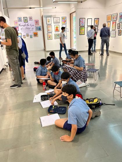 We even had school groups visit our exhibition, sketching and getting inspired by the work of their peers.