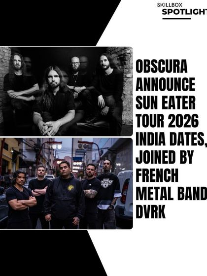 A spotlight on the Obscura and DVRK India tour. We create compelling announcements that generate excitement within specific fan communities, ensuring dedicated fans know about these exclusive shows.