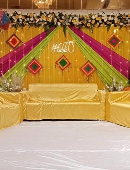 Shanaya Decorations - All-Inclusive Ceremony Packages (Haldi & Mehendi) Haldi Ceremony Backdrops photo 30