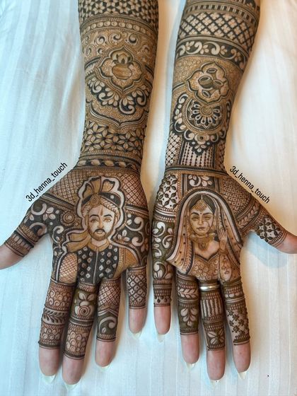 3D Henna Touch - Bridal Mehndi Bridal Portraits: Your Love Story in Henna photo 11