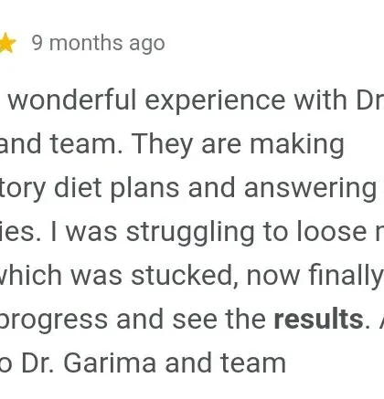 It's common to feel stuck when trying to lose weight. This client was struggling with a weight plateau but finally saw progress and results after starting one of my satisfactory diet plans.