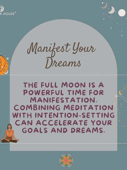 The full moon is a powerful time for manifestation. We combine meditation with intention-setting practices to help you accelerate your goals and manifest your dreams.