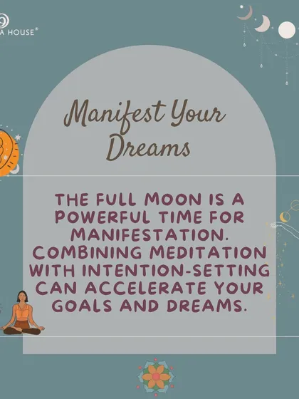 The full moon is a powerful time for manifestation. Combining meditation with intention setting can accelerate your goals and dreams, a concept I explore in our rituals.