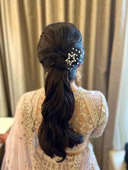 Bhavya Achar - Bridal & Occasion Styling Romantic Open & Half-Up Styles photo 51
