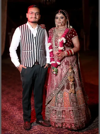 Posing with the beautiful bride after the ceremony. It's an honor to be trusted by families and to share in the joy of their big day.