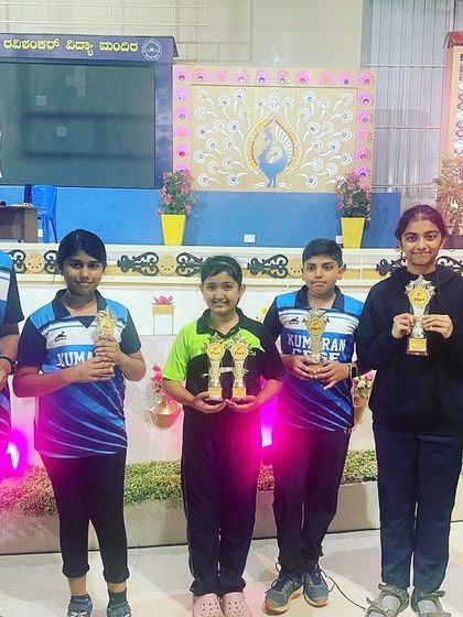 Our students who excelled at the CBSE Cluster State Level Championship, with five of them qualifying for the Nationals.