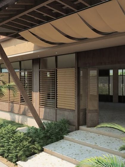 Inspired by golden sandy beaches, we designed this 4300 sq. ft. restaurant in Alibaug as the ideal spot to unwind. The relaxed vibes, warm tones, and stunning views reflect the laid-back spirit of Alibaug, perfect for a post-beach meal.