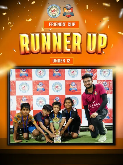 Our Under-12 squad celebrating their runner-up achievement. These tournaments build resilience and a love for the game.